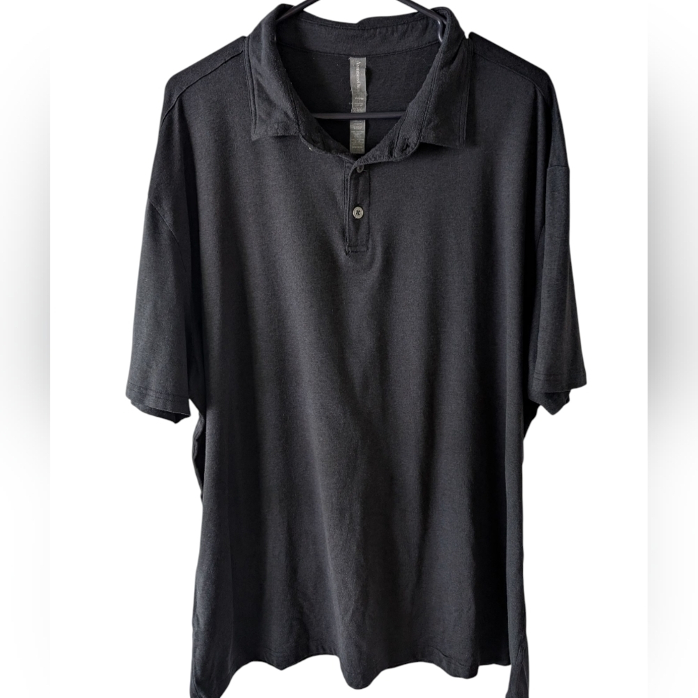 AndersonOrd Men's Black Performance Polo Shirt XXL